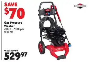Home Hardware Gas Pressure Washer offer