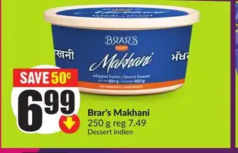 Chalo FreshCo Brar's Makhani 250 g offer