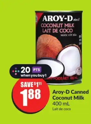 Chalo FreshCo Aroy-D Canned Coconut Milk 400 mL offer