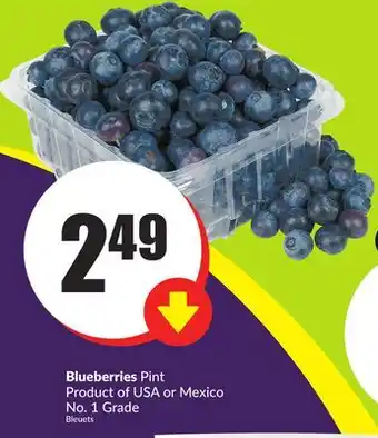 Chalo FreshCo Blueberries Pint Product of USA or Mexico No. 1 Grade offer