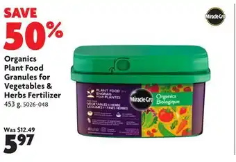 Home Hardware Organics Plant Food Granules for Vegetables & Herbs Fertilizer offer
