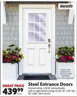 Home Hardware Steel Entrance Doors offer