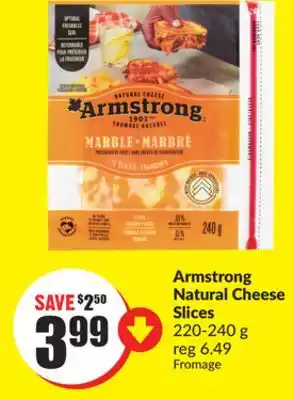 Chalo FreshCo Armstrong Natural Cheese Slices 220-240 g offer