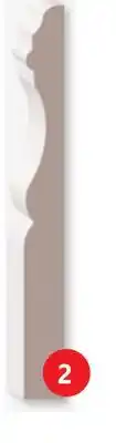 Home Hardware Colonial Baseboard Primed MDF Moulding offer