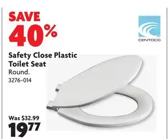 Home Hardware Safety Close Plastic Toilet Seat offer