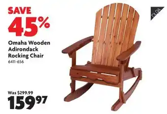 Home Hardware Omaha Wooden Adirondack Rocking Chair offer