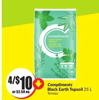 Chalo FreshCo Compliments Black Earth Topsoil 25 L offer