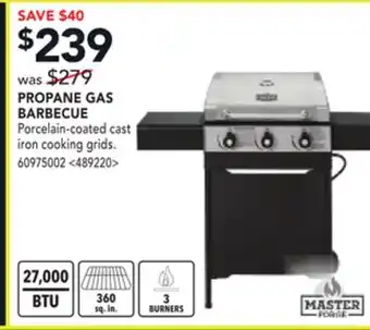 RONA MASTER FORGE PROPANE GAS BARBECUE offer