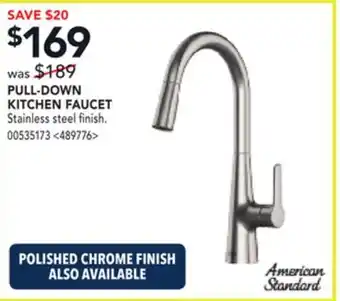 RONA PULL-DOWN KITCHEN FAUCET offer