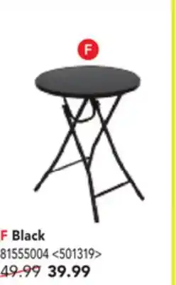 RONA Black FOLDABLE TABLES offer
