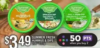 Chalo FreshCo SUMMER FRESH HUMMUS & DIPS 200 - 227g offer