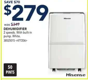 RONA HISENSE DEHUMIDIFIER offer