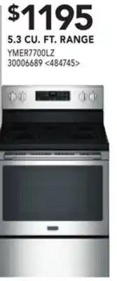 RONA MAYTAG 5.3 CU. FT. RANGE offer