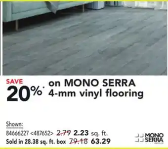 RONA MONO SERRA 4-mm vinyl flooring offer