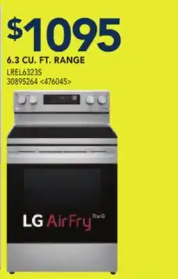 RONA LG 6.3 CU FT. RANGE offer