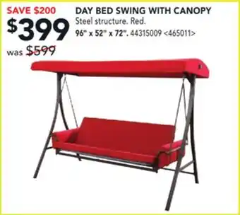 RONA DAY BED SWING WITH CANOPY offer