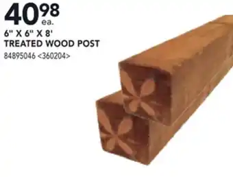 RONA 6 x 6 x 8' TREATED WOOD POST offer