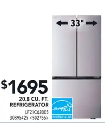 RONA LG 20.8 CU. FT. REFRIGERATOR offer