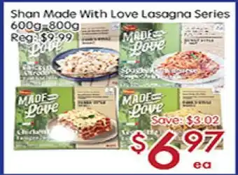 Sunny Food Mart Shan Mode With Love Lasagna Series offer