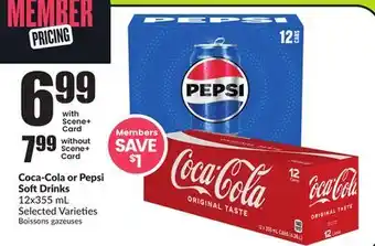 FreshCo COCA - Cola or Pepsi Soft Drinks offer