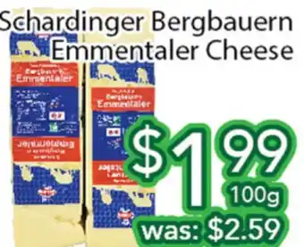 Ample Food Market Schardinger Bergbauern Emmentaler Cheese offer