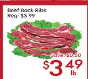 Sunny Food Mart Beef Back Ribs offer
