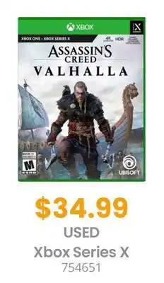 GameStop Assassin's Creed Valhalla by UbiSoft Xbox One offer
