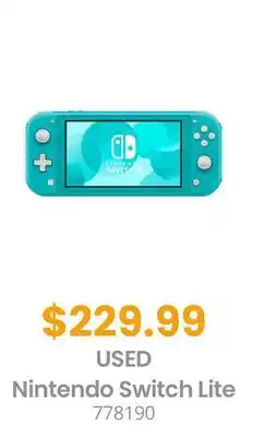 GameStop USED Nintendo Switch Lite offer