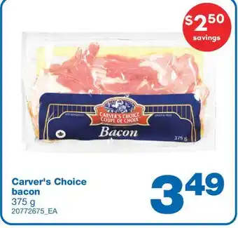 Wholesale Club CARVER'S CHOICE BACON, 375 G offer