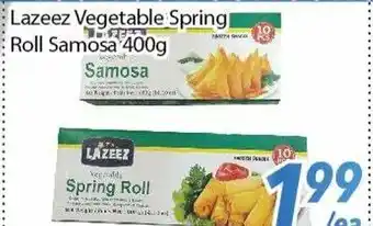 Bestco Food Mart Lazeez Vegetable Spring Roll Samosa offer