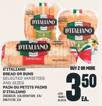 Valu-mart PAIN OU PETITS PAINS D'ITALIANO offer