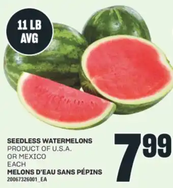 Valu-mart MELONS D'EAU SANS PÉPINS offer