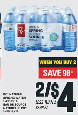 Valu-mart EAU DE SOURCE NATURELLE PC, 24X500 ML offer