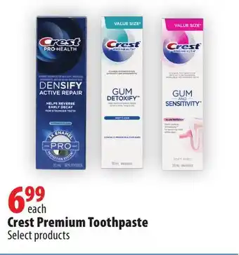 London Drugs Crest Premium Toothpaste offer