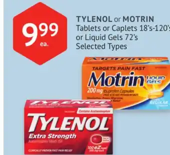 IDA Pharmacy TYLENOL or MOTRIN offer