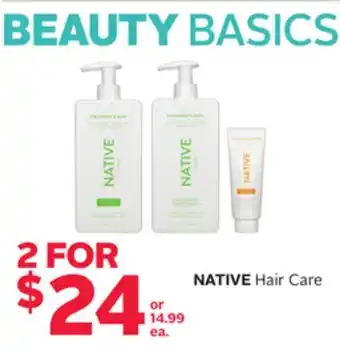 Rexall NATIVE Hair Care offer