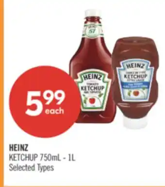 Shoppers Drug Mart HEINZ KETCHUP offer