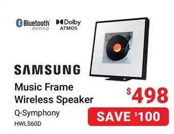 Visions Electronics Samsung Music Frame Wireless Speaker offer