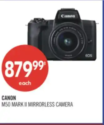 Shoppers Drug Mart CANON M50 MARK II MIRRORLESS CAMERA offer