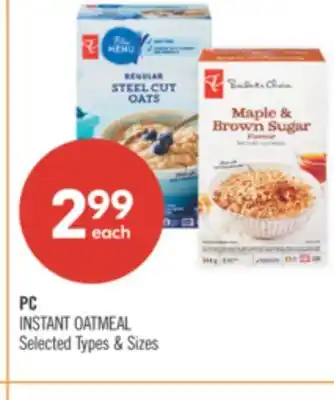 Shoppers Drug Mart PC INSTANT OATMEAL offer