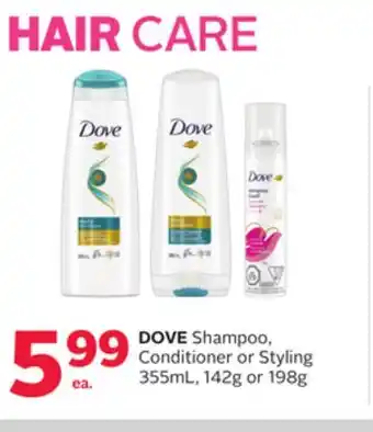 Rexall DOVE Shampoo, Conditioner or Styling offer