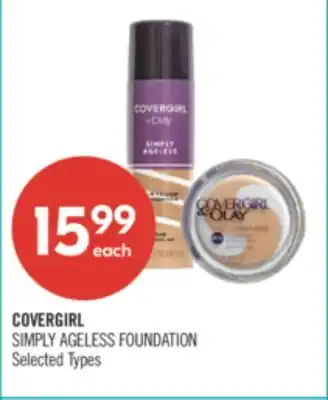 Shoppers Drug Mart COVERGIRL SIMPLY AGELESS FOUNDATION offer