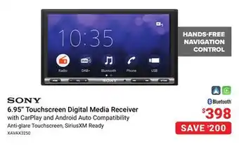Visions Electronics Sony 6.95 Touchscreen Digital Media Receiver offer