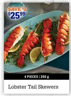 M & M Food Market Lobster Tail Skewers offer