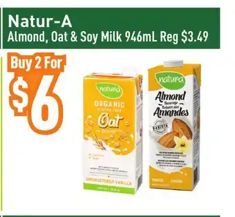 Healthy Planet Natur-A Almond, Oat & Soy Milk offer