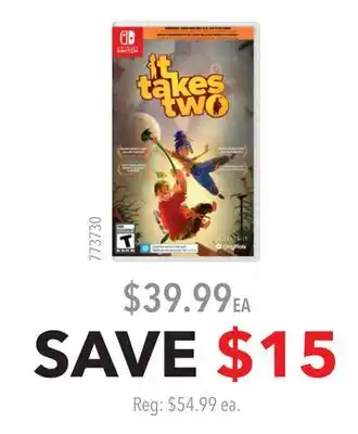 GameStop It Takes Two offer