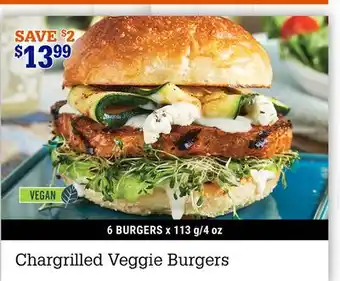 M & M Food Market Chargrilled Veggie Burgers offer