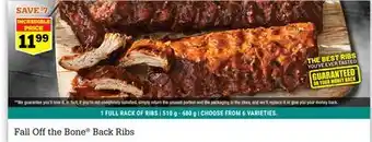 M & M Food Market Fall Off the Bone Back Ribs offer