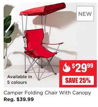 Kitchen Stuff Plus Camper Folding Chair With Canopy offer