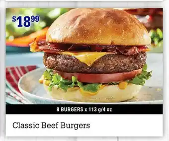 M & M Food Market Classic Beef Burgers offer